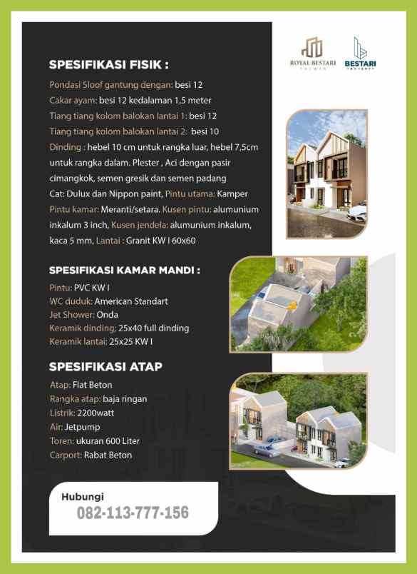 dijual rumah taman yasmin bogor