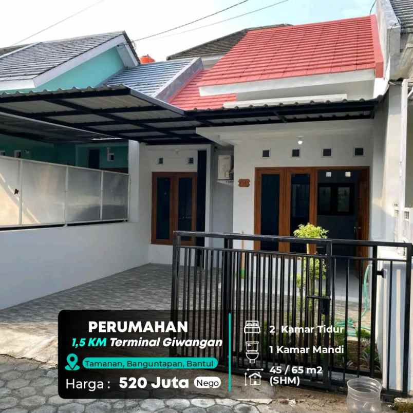 dijual rumah tamanan