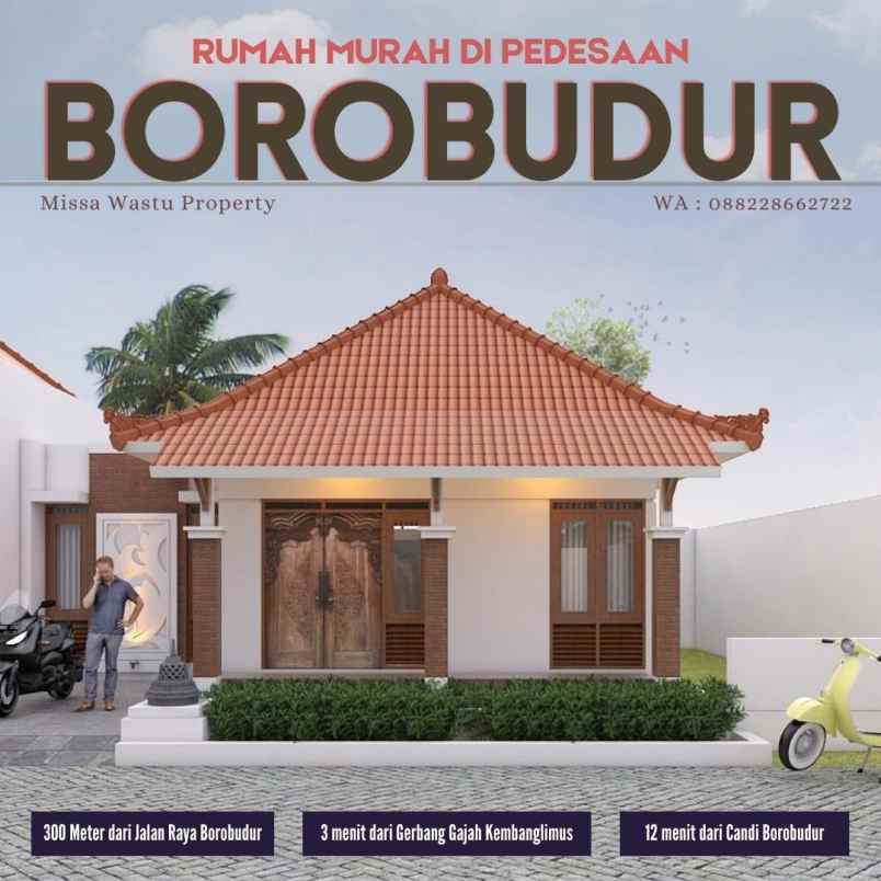 dijual rumah tegalarum borobudur