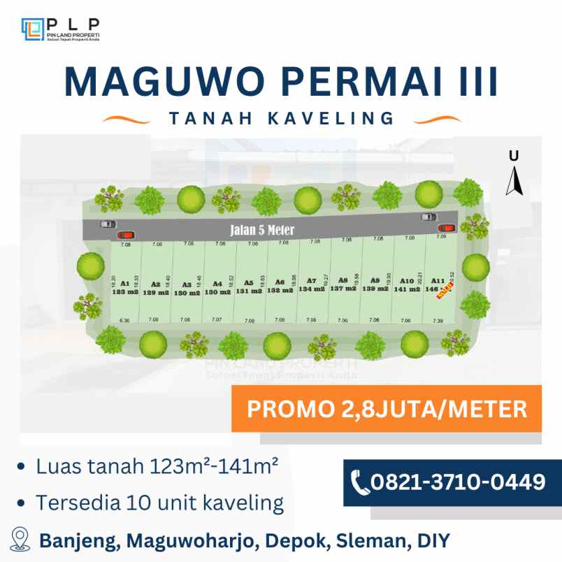 dijual tanah banjeng maguwoharjo depok