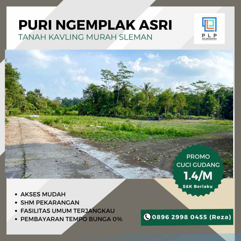 dijual tanah bimomartani ngemplak