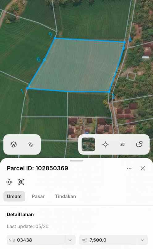 dijual tanah desa lalanglinggah