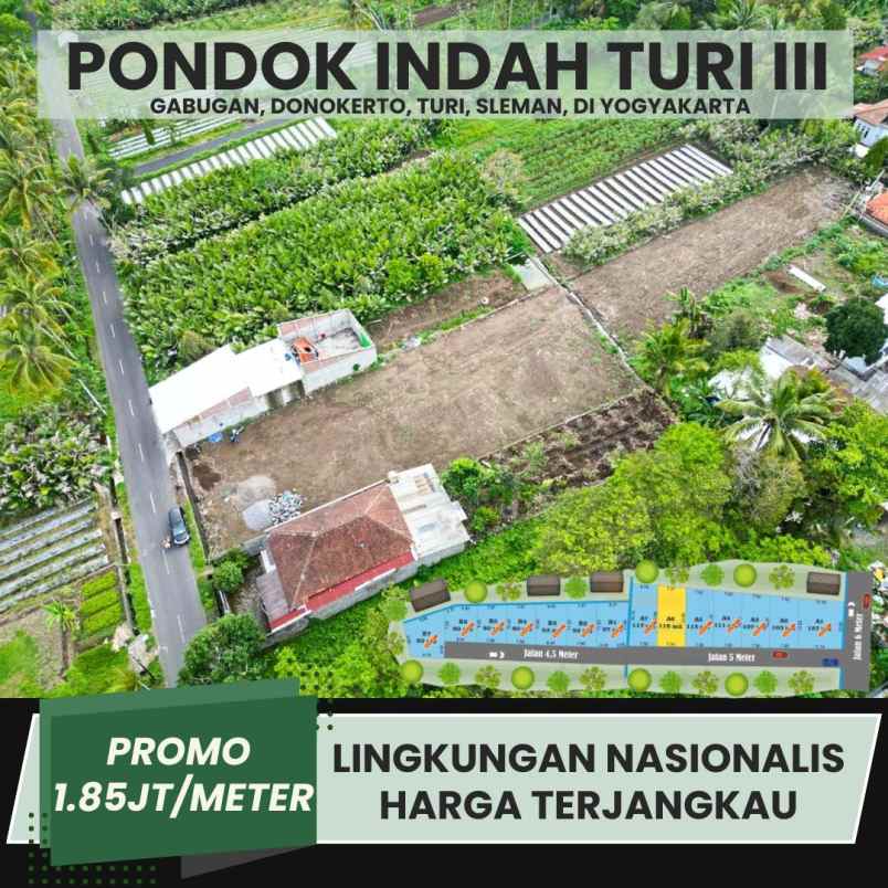 dijual tanah gabugan donokerto turi