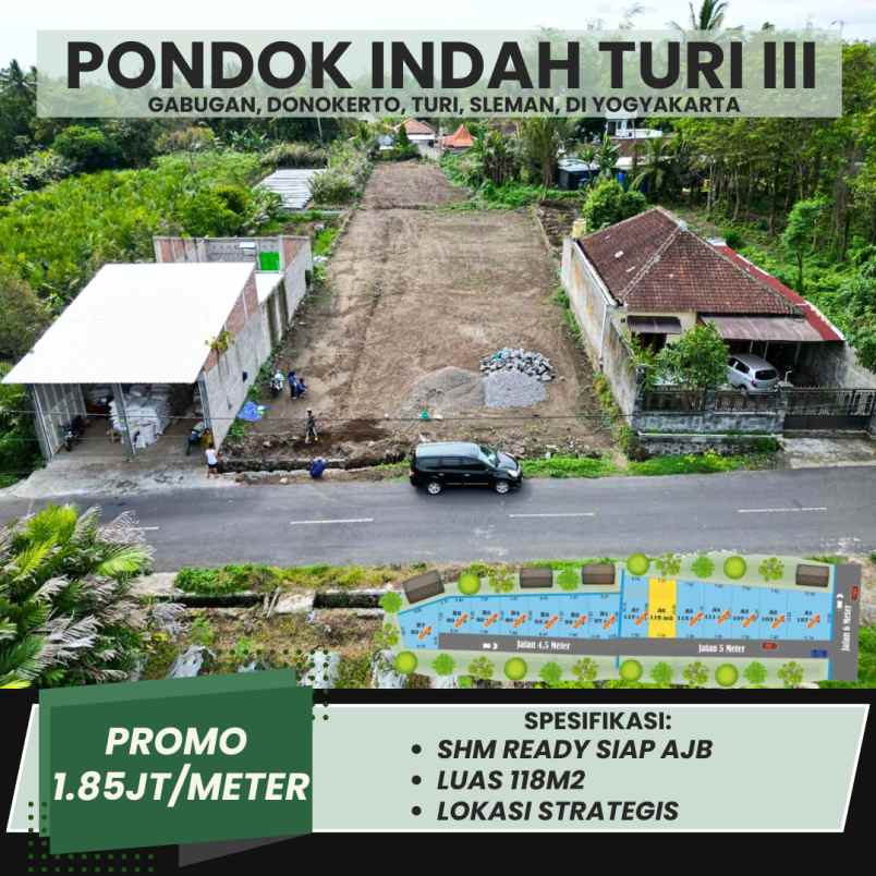 dijual tanah gabugan donokerto turi