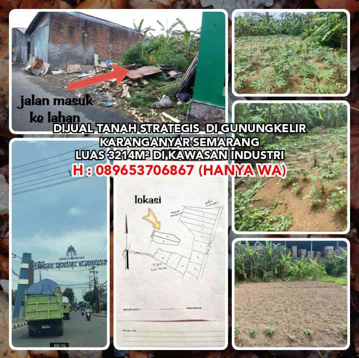 dijual tanah gunungkelir semarang