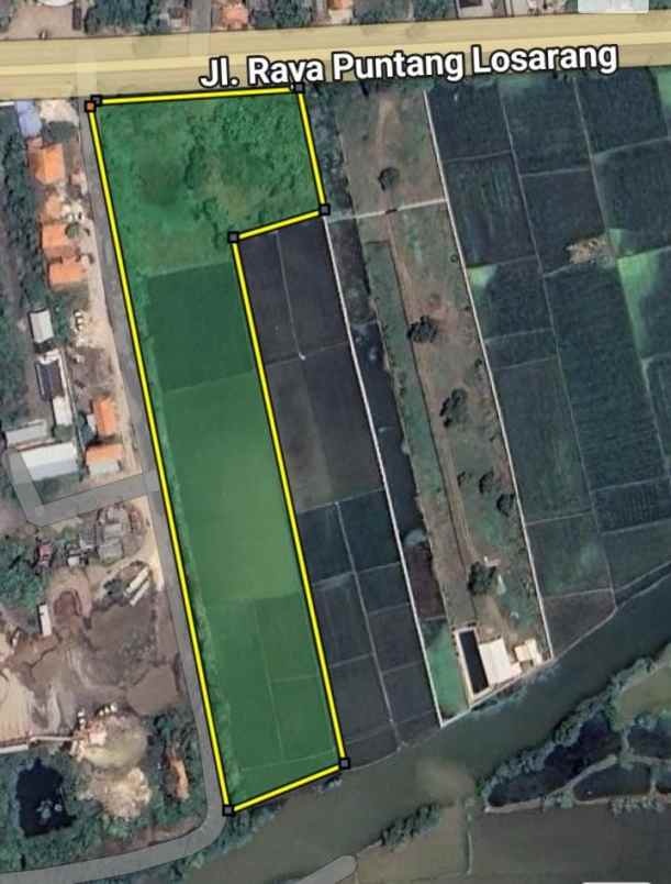 dijual tanah jalan pantura losarang