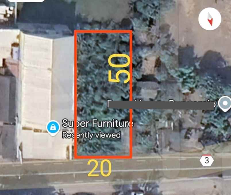 dijual tanah jl gajah mada km 7 dukuh