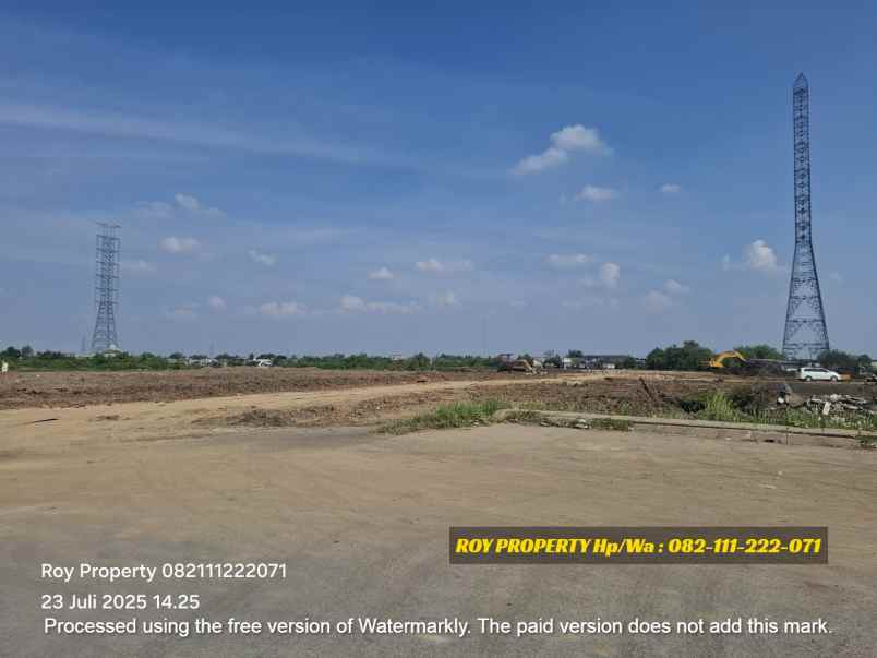 dijual tanah jl marunda makmur