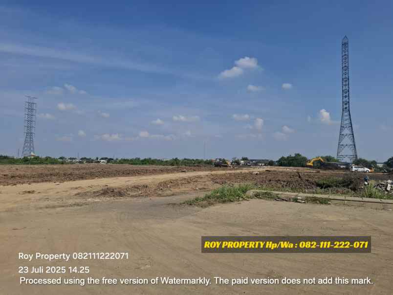 dijual tanah jl marunda makmur