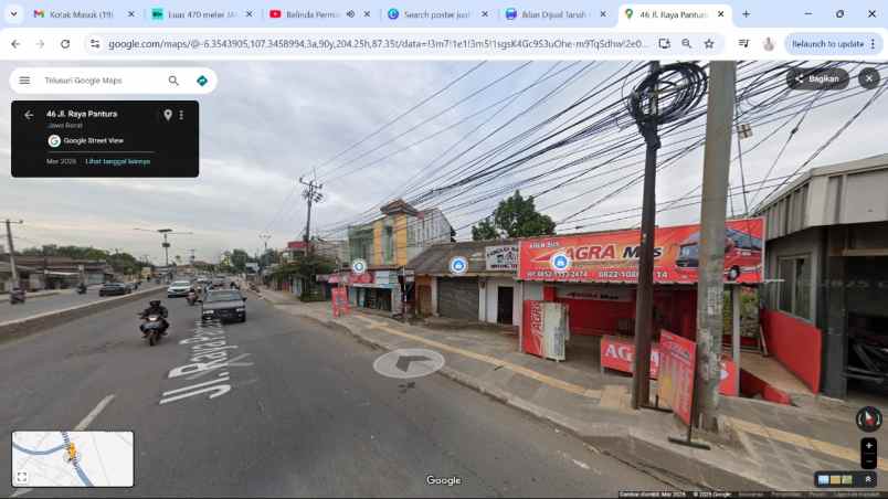 dijual tanah jl raya klari pantura