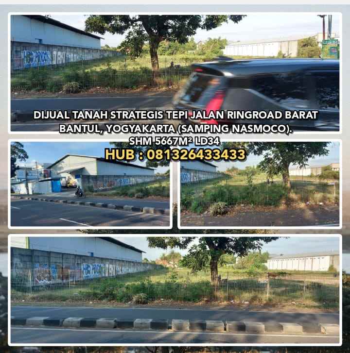 dijual tanah jl ringroad barat bantul