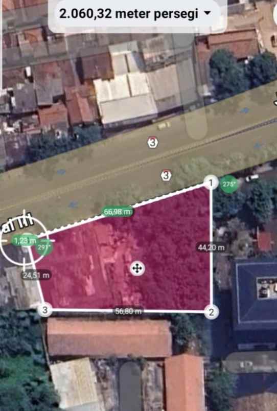 dijual tanah jl soekarno hatta