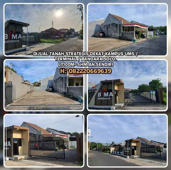 dijual tanah kartasura sukoharjo