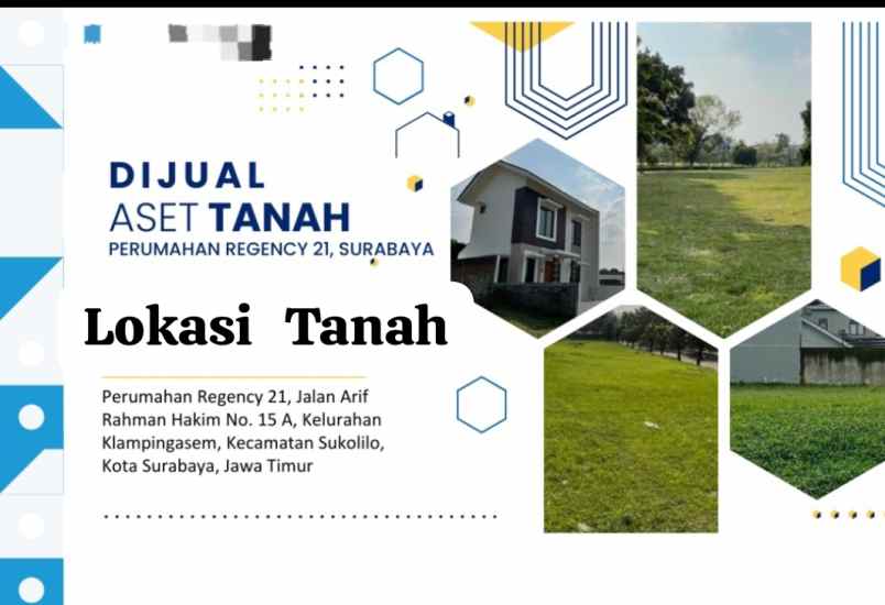 dijual tanah kav lelang jawa timur surabaya