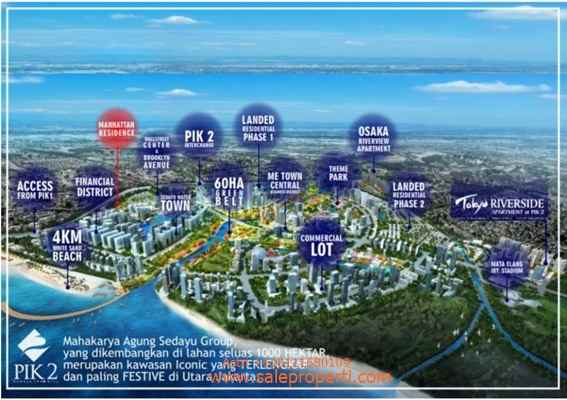 dijual tanah manhattan residence pik2