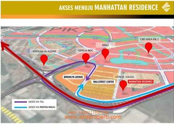 dijual tanah manhattan residence pik2