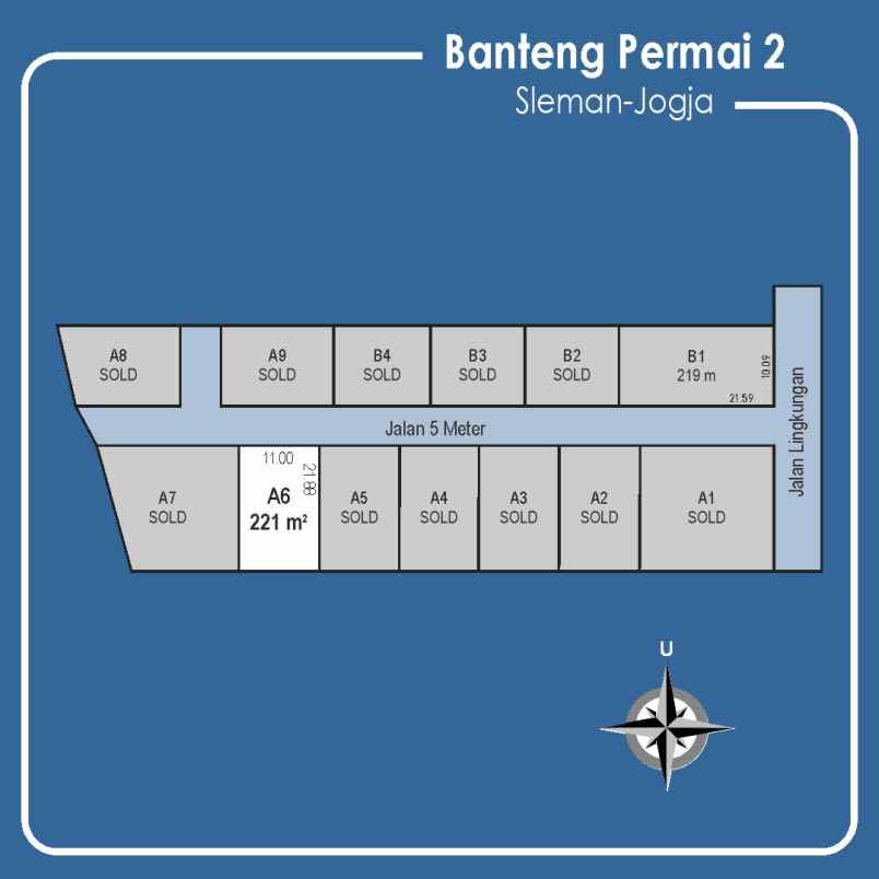 dijual tanah mewah kaliurang km 7 jalan damai