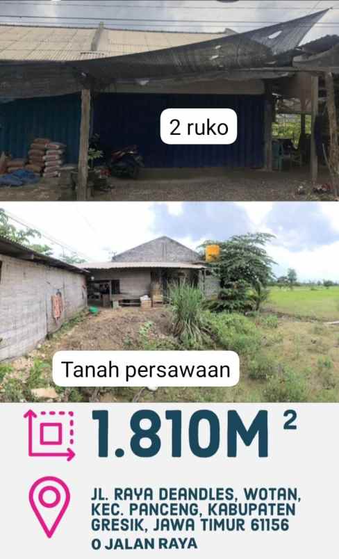 dijual tanah persawahan nol jaran raya