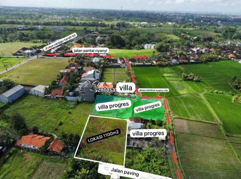 dijual tanah premium lokasi nyanyi