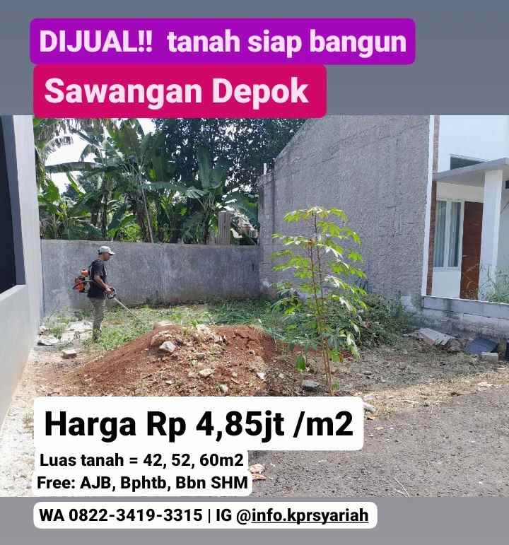 dijual tanah sawangan