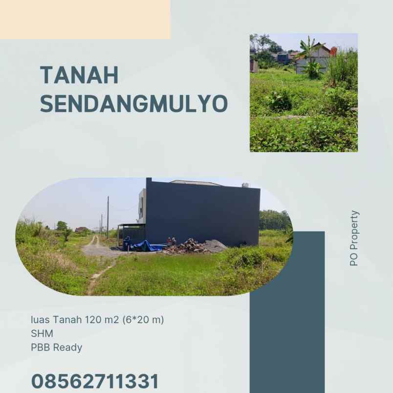 dijual tanah sendangmulyo