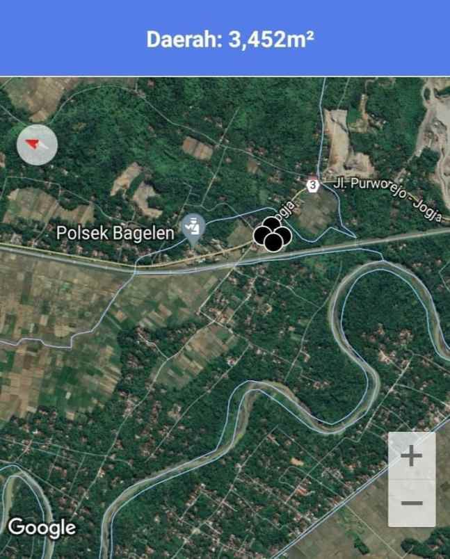 dijual tanah strategis di purworejo jawa tengah