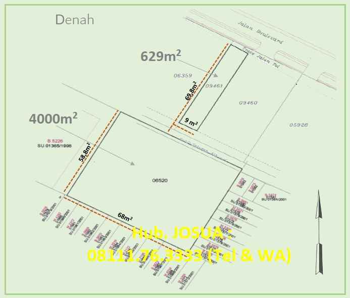 dijual tanah tanah jl boulevard raya