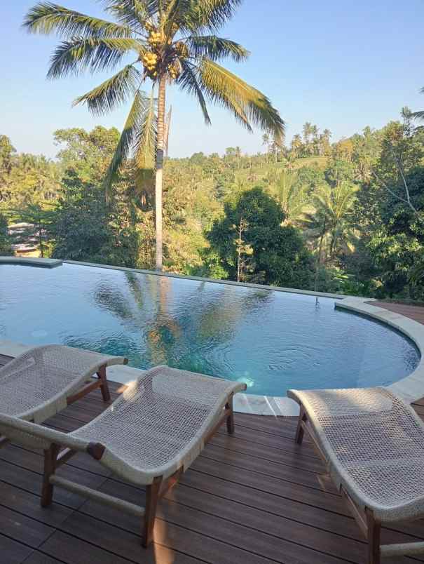 dijual villa eksklusif view sawah yang asri
