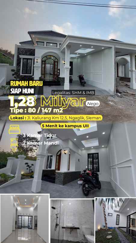 dijual villa jl kaliurang km 12