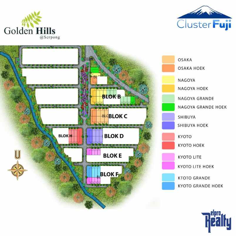 golden hills serpong cluster fuji view pegunungan