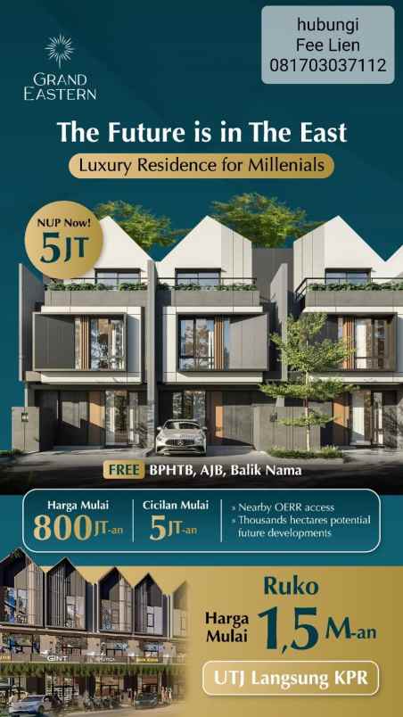 grand eastern premium area of oerr rumah mulai 800jtan