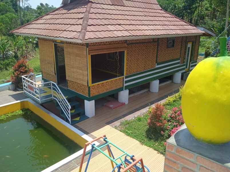 jual 3 unit villa kolam budidaya ikan kolam renang