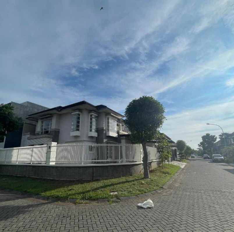 jual rumah mewah hook di puri galaxy kota surabaya shm