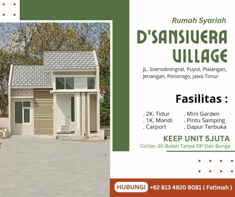 jual rumah syariah terlaris minimalis ponorogo