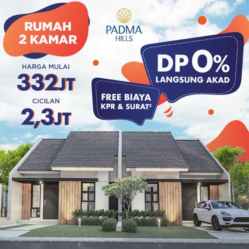 padma hills gn sindur rumah dekat bsd harga 300 jutaan