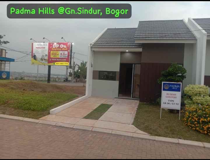 padma hills gn sindur rumah dekat bsd harga 300 jutaan