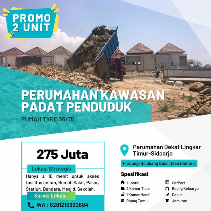 perumahan kawasan hanya 200an saja tanpa syarat