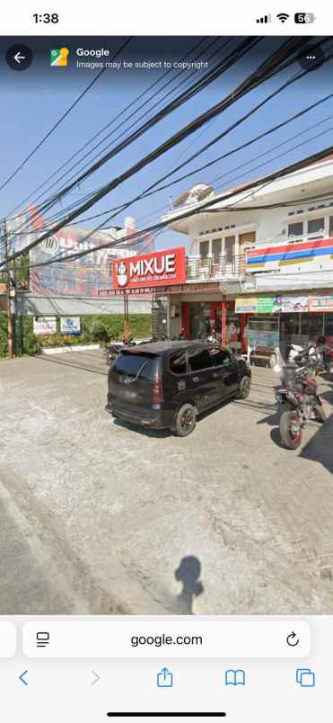 ruko 2 lantai jl raya kahfi i sewa 150 jt thn