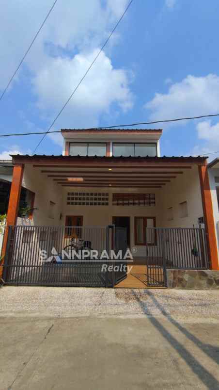 rumah 2 lantai siap huni dalam perumahan beji rilin