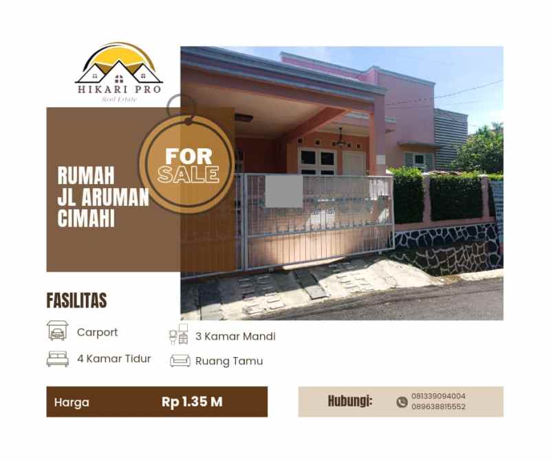 rumah area jalan aruman cimahi