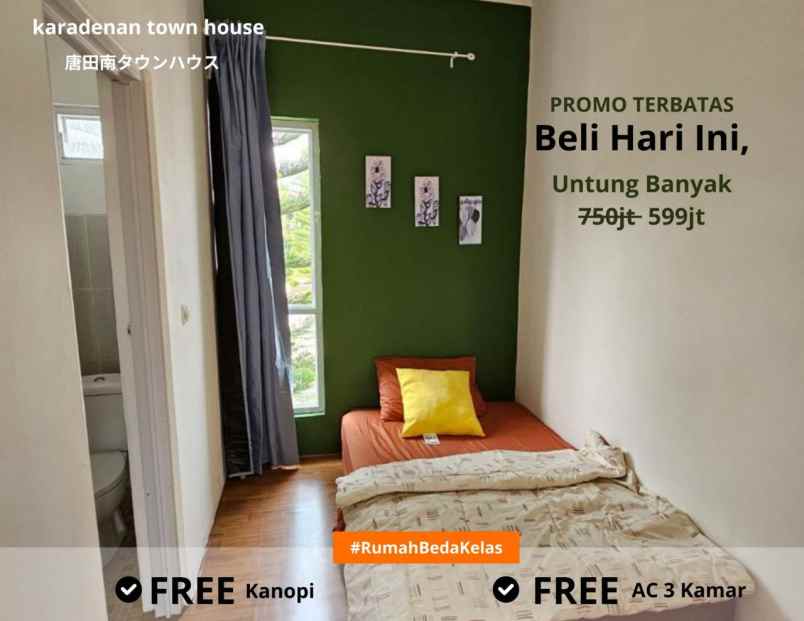 rumah baru 2 lt cibinong bogor