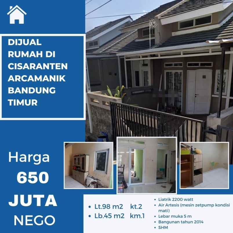 rumah cisaranten kulon arcamanik bandung