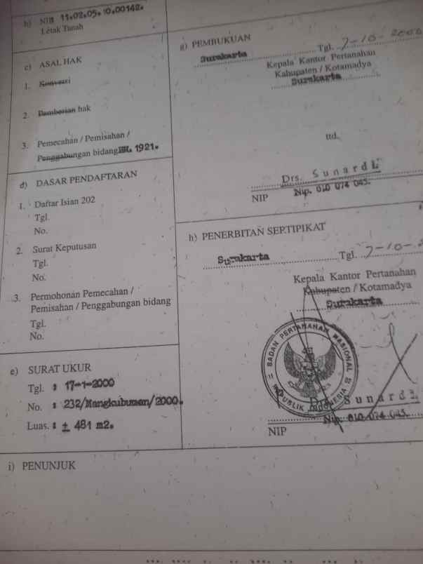 rumah di solo kota dijual cepat