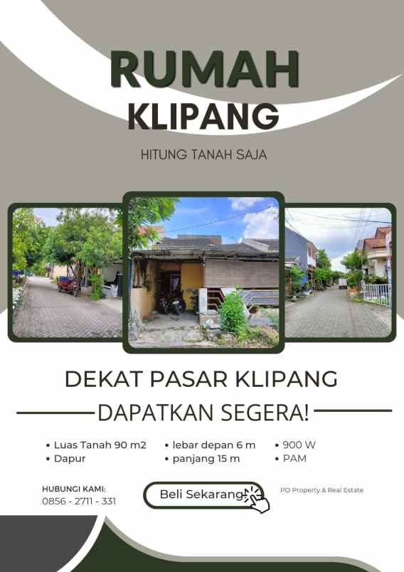 rumah hitung tanah saja klipang sendangmulyo