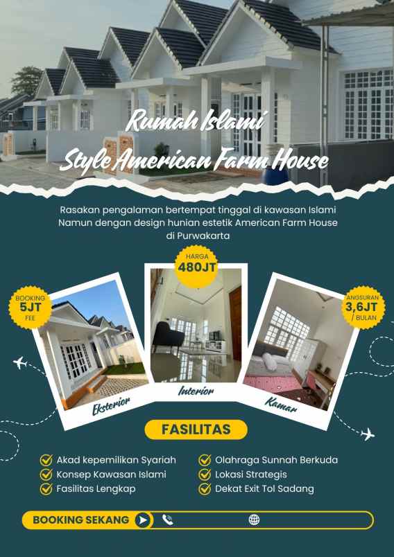 rumah islami di purwakarta american farm house pertama