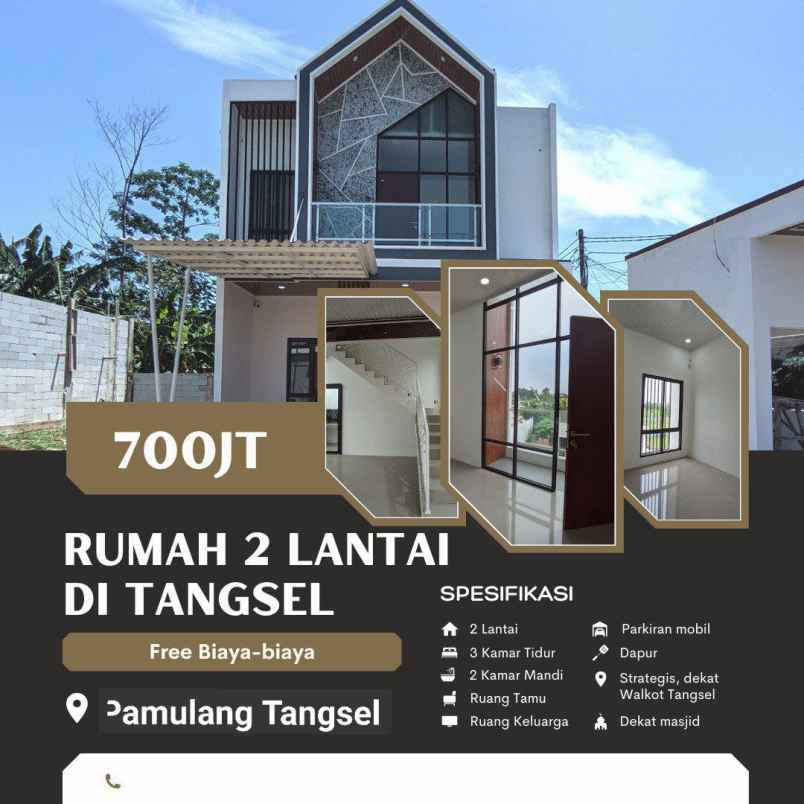 rumah mewah 2 lantai di pamulang