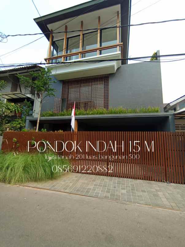 rumah mewah modern strategis di pondok indah