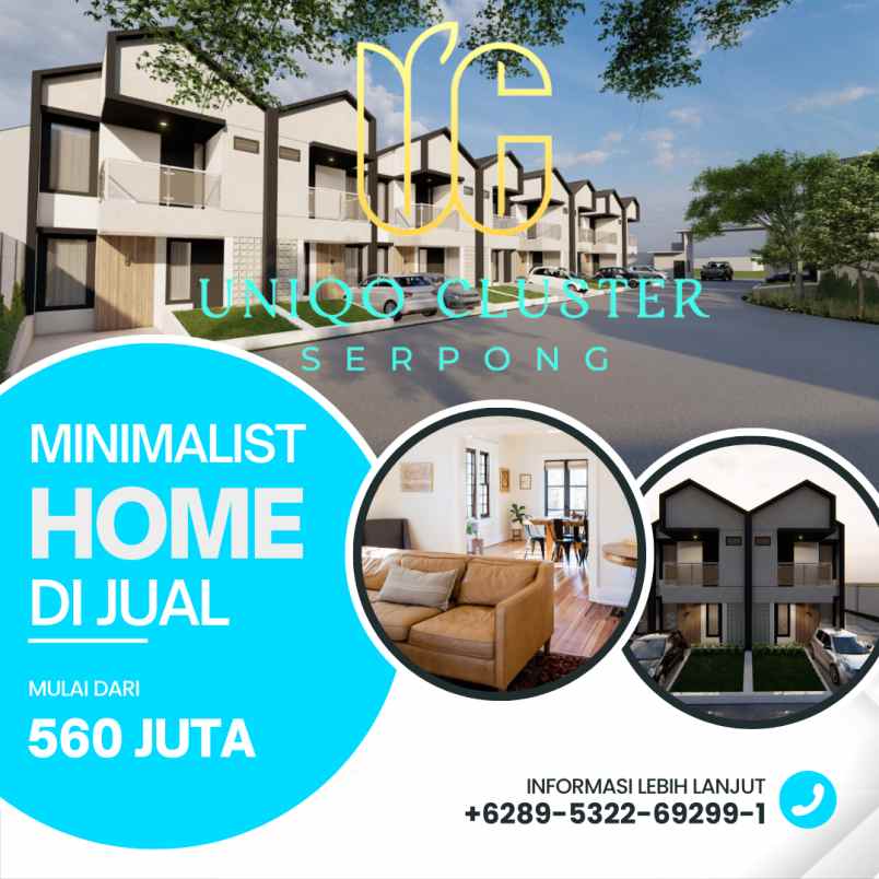 rumah milenial murah hanya di uniqo cluster serpong