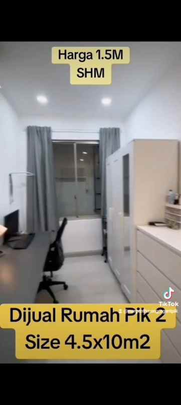 rumah pik2 shm furnished nempel