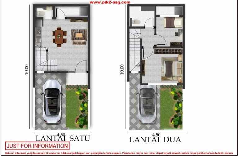 rumah pik2 shm furnished nempel